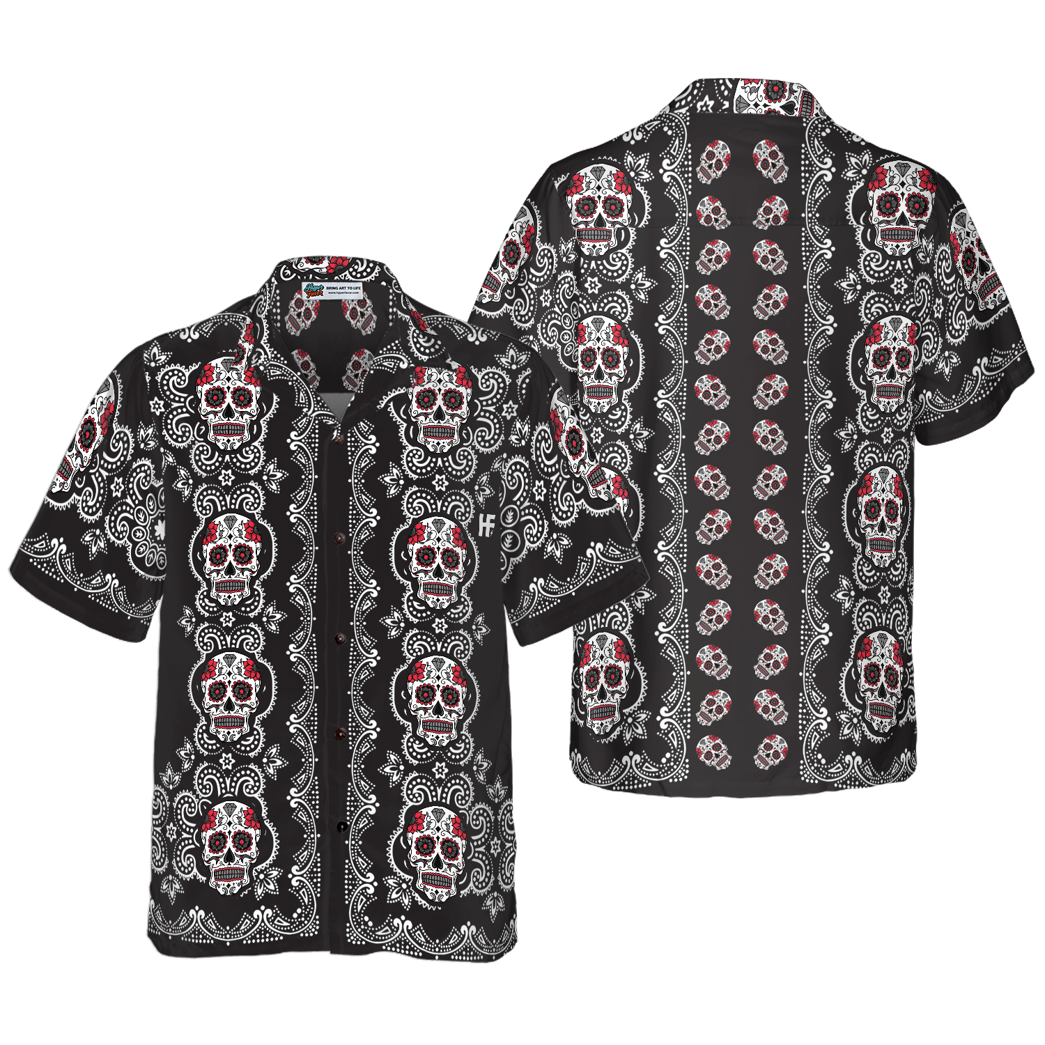 Sugar Skull Hawaiian Shirt