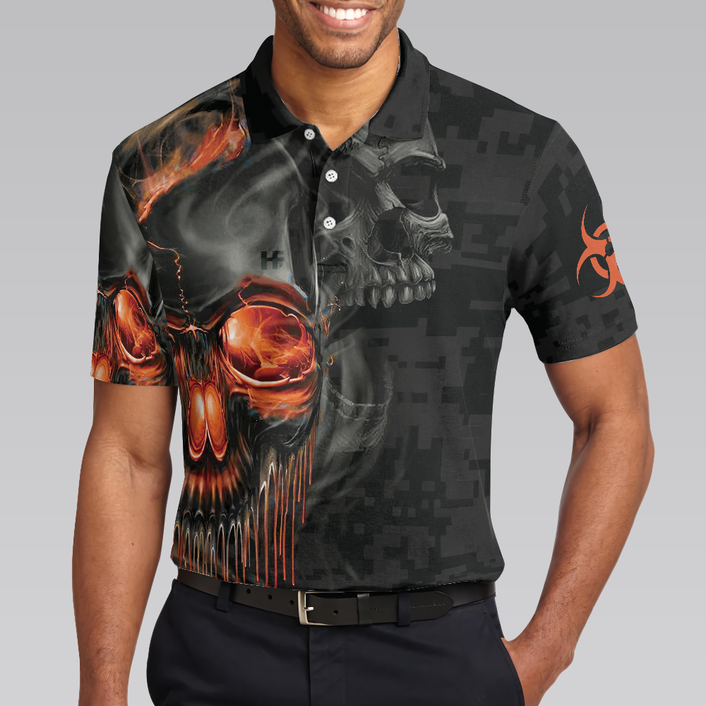 Slow Walk With Death Polo Shirt, Skull Veteran Shirt With Sayings, Best Gift For Retired Veterans